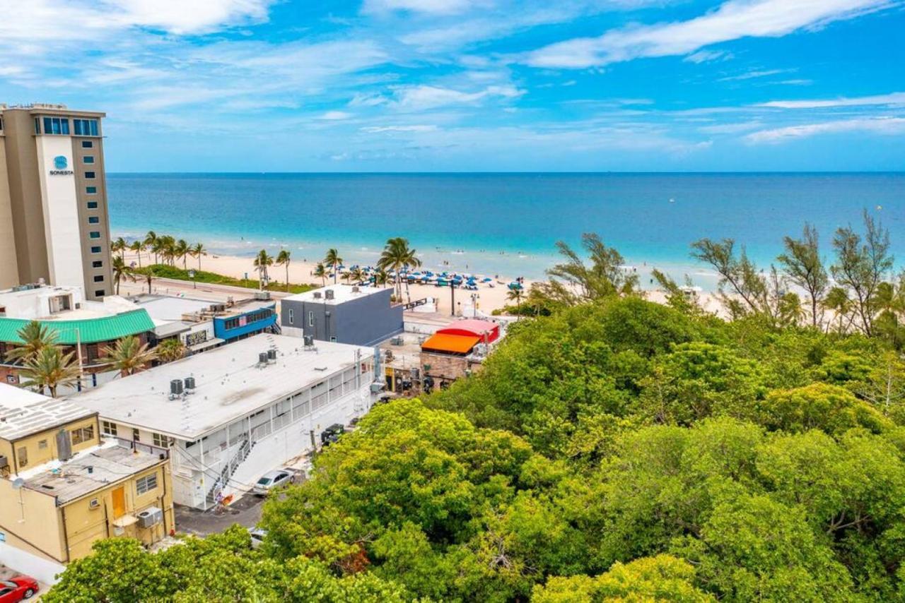 The Purple Pelican Beachfront With Ocean Balcony Unit 2 Fort Lauderdale Exterior photo